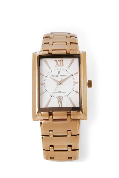 Philippe Moraly Men Metal Analog Wrist Watch M1133RW - 31mm