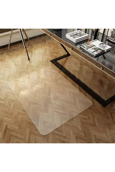 PROCART Floor protection mat, for office chair, 70x100 cm, 0.5 mm, transparent PVC, matte appearance