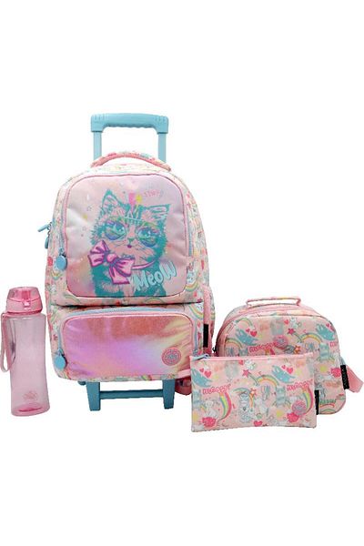Atrium Cool Cat 4-in-1 Value Set Trolley Bag with Accessories – 16 Inch
