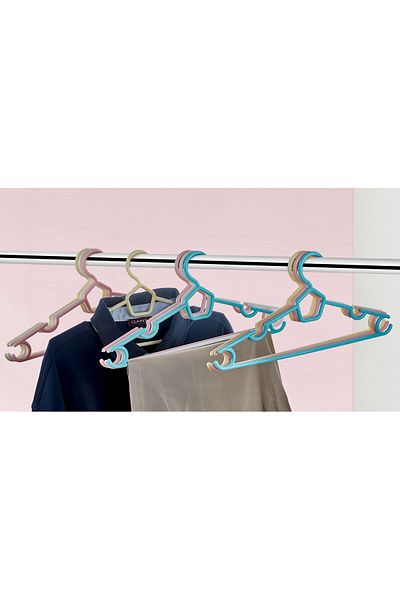 Beray 24 Pieces Karizma Hanger Clothes Hanger - Mixed Color