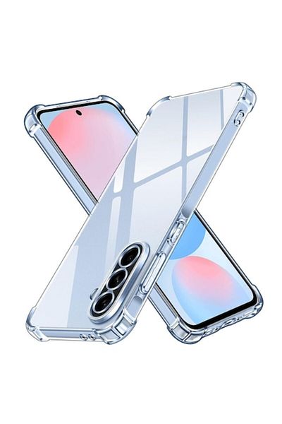 Dali Carcasă de protecție compatibilă cu Samsung Galaxy A56 5G, rezistentă la șocuri, colțuri întărite, silicon transparent