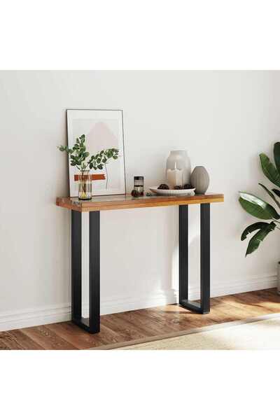 vidaxl طاولة كونسول من خشب الساج 100×35×75 سم