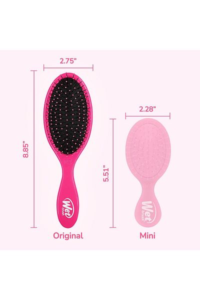 Wet Brush فرشاة فك تشابك الشعر الأصلية من ويت براش باللون الوردي الاصلي