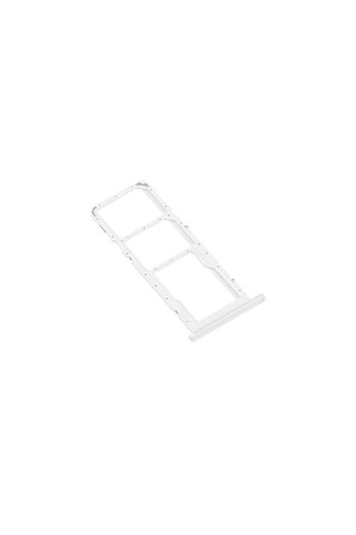 Dali Suport SIM compatibil cu Samsung Galaxy A30s, Dual SIM și Micro-SD, Metal, Alb