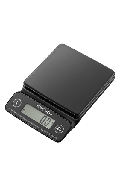 YONOVO Square Kitchen Scale - Black, 3kg LCD Digital Food Scale 0.1g Accuracy...