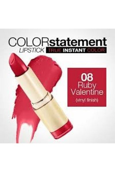 MILANI Color Statement Matte Lipstick 08 Ruby Valentine – Cruelty-Free, Bold, Nourishing 5g