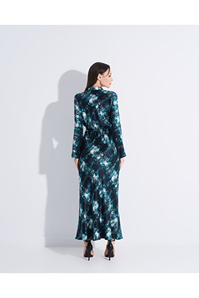 tessitura Emerald Silk Dress