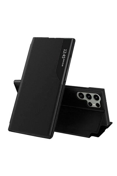 Dali Protective Case Compatible with Samsung Galaxy S23 Ultra, eFold, -Leather, Black
