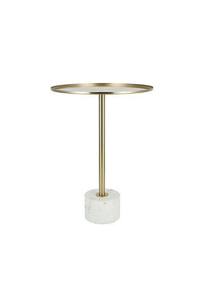 Generic Side Table l With Marble Base - 41*41*58 cm