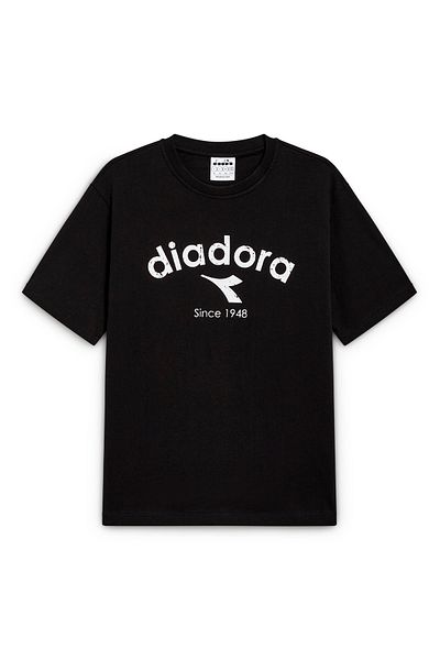 Diadora TRICOU SS ATHL. CU LOGO - NEGRU