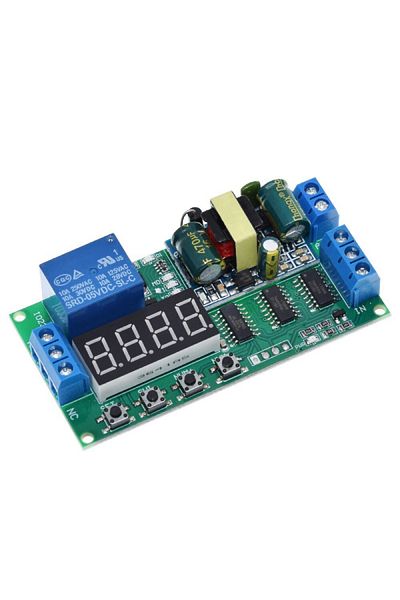 OEM Multifunctional 1-channel relay module, with timer delay, 220VAC, IO23B01