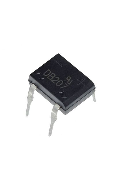 OEM DB207 bridge rectifier, 2A, 1000V
