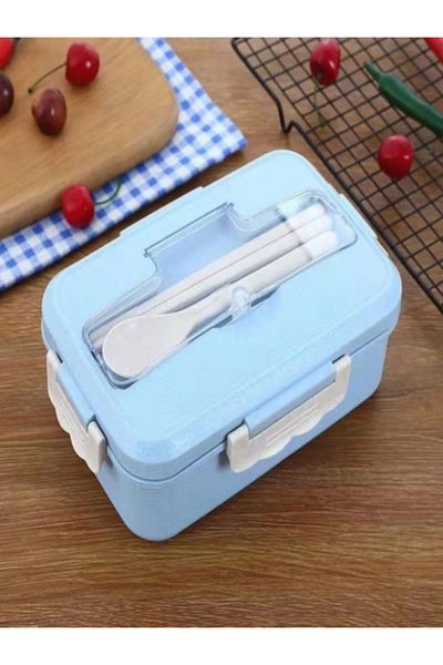 COOYA 1200ml Lunch Box, Safe and Non-toxic Material, Suitable for Children, Adults, blue ,Microwave Safe