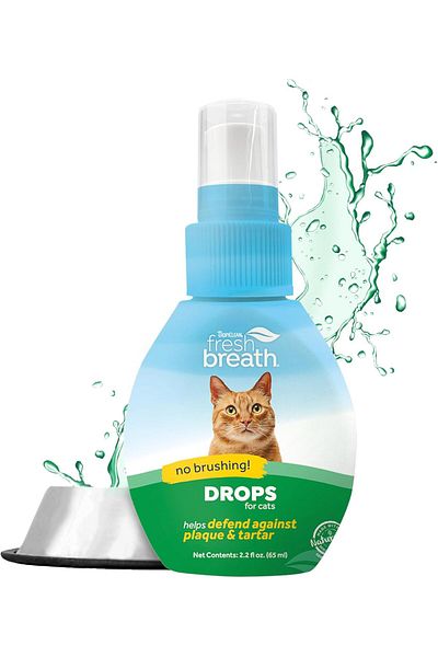 Tropiclean Fresh Breath Oral Care Drops for Cats - 2.2oz
