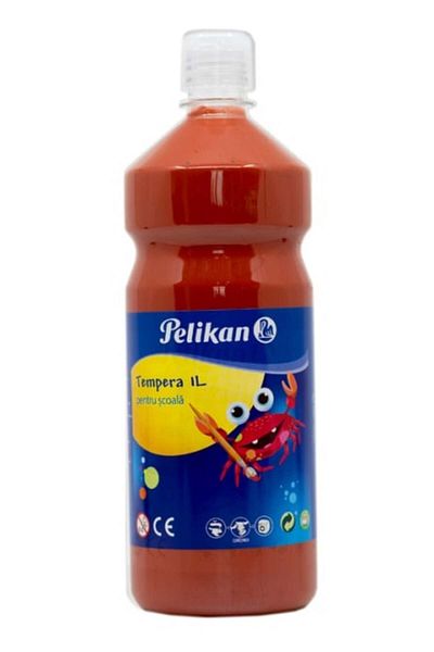 Pelikan Tempera Paint, Color Brown, Material Liquid Paint, Volume 1L