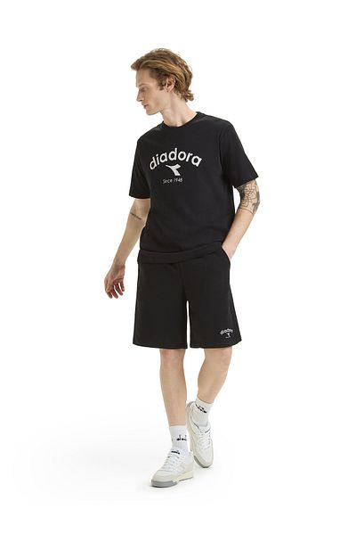 Diadora TRICOU SS ATHL. CU LOGO - NEGRU
