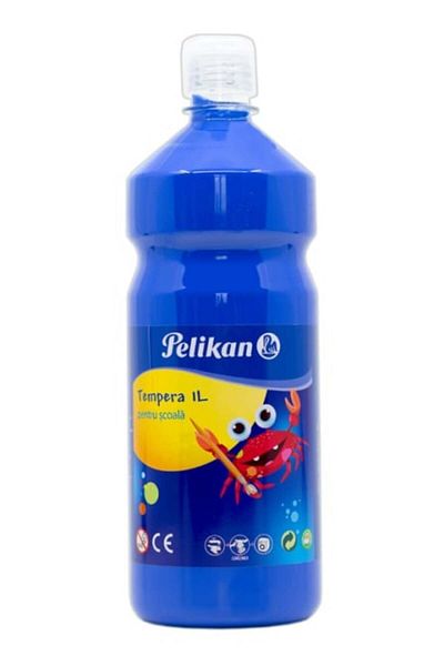 Pelikan Tempera Paint, Color Ultramarine Blue, Material Liquid Paint, Volume 1L