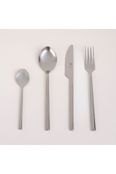 LA MESA silver stainless steel cutlery set 16