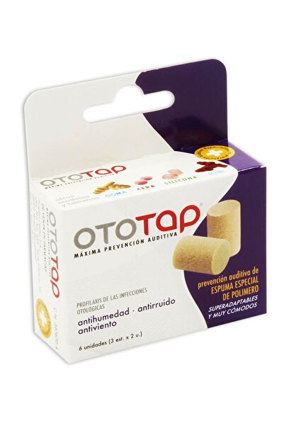 Prohima سدادات أذن أوتو تاب إسفنجية، 6 قطع/علبة