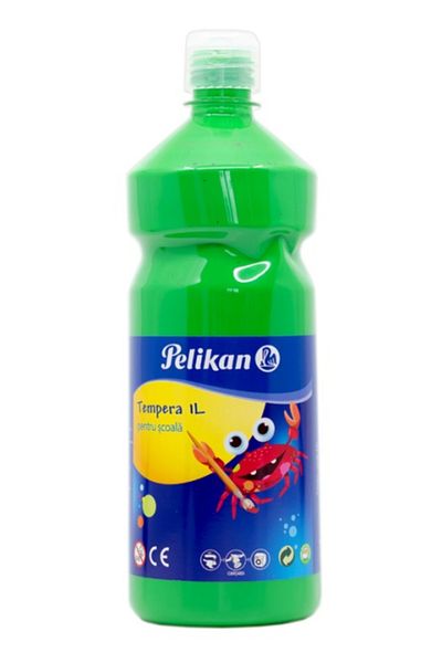 Pelikan Tempera Paint, Color Green, Material Liquid Paint, Volume 1L