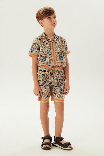 Nebbati Boy Patterned Shorts