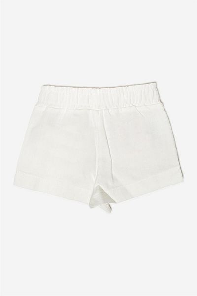 Layette Baby Girl White Shorts