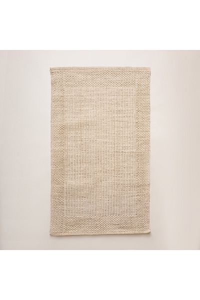 Cottage Hand-woven rug size 120*75cm beige
