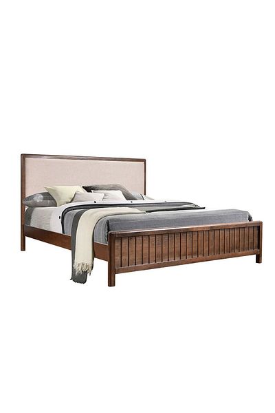 Danube Home Tahiti 160X200 Queen Bed - Dark Walnut