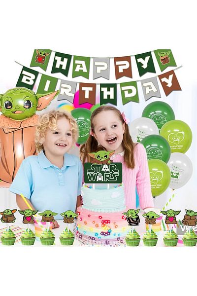 Miotlsy children's party set, latex/foil/paper, multicolor