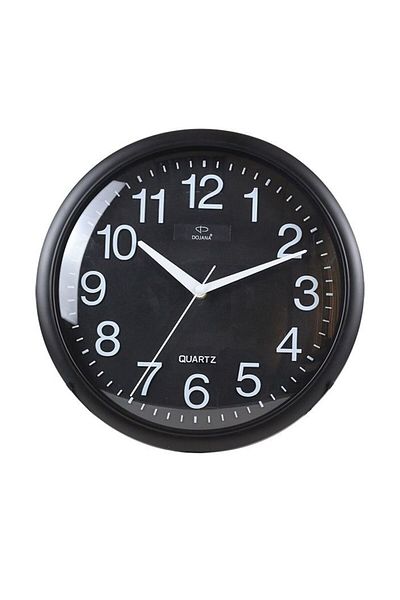 dojana Analog Wall Clock Sweep Black