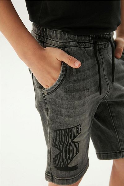 Bikkembergs Boy Grey Shorts