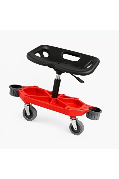 None اوتو برايت كرسي تلميع احمر مطور حامل اغراض