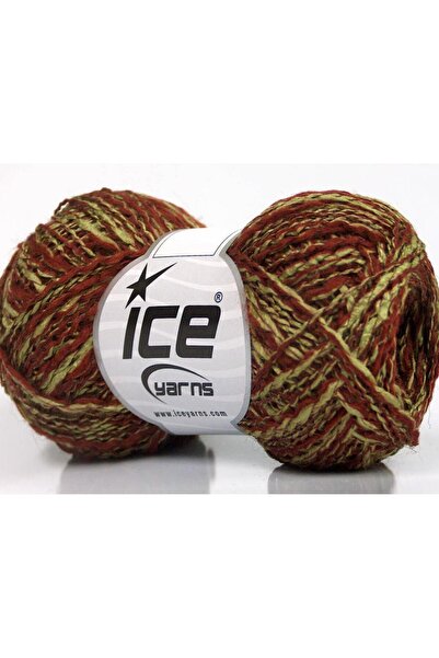 Ice yarns 8x50 جرام. دوبيو لانا أكريليك، صوف نحاسي، كاكي فاتح للشتاء، صوف