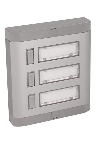 NisaLuce 3 LÜ ALÜMİNYUM ZİL BUTONU