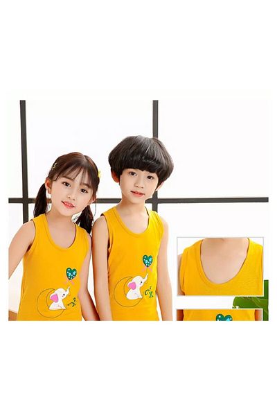 zzz sleep good sleeping !!! Children's short pajamas, yellow with elephant