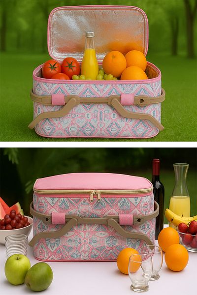 UYDEE Thermal Camping Picnic Food Carry Bag Picnic Basket Cooler Bag for Beach Car 24 L