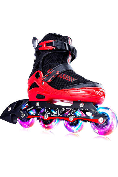 Elindor Role reglabile pentru copii și adulți, roți ușoare din silicon, mărim...