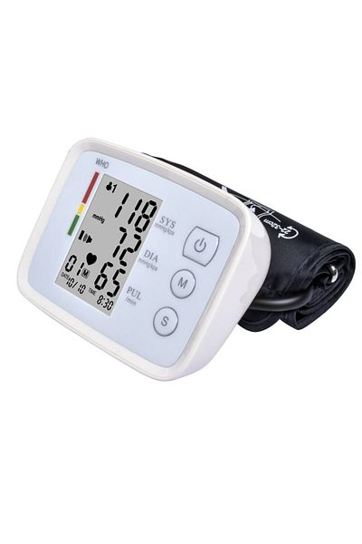 JustZEN Tensiometru de brat A 155, 0-280 mmHg, complet automat cu senzor de mare precizie, Ecran LCD
