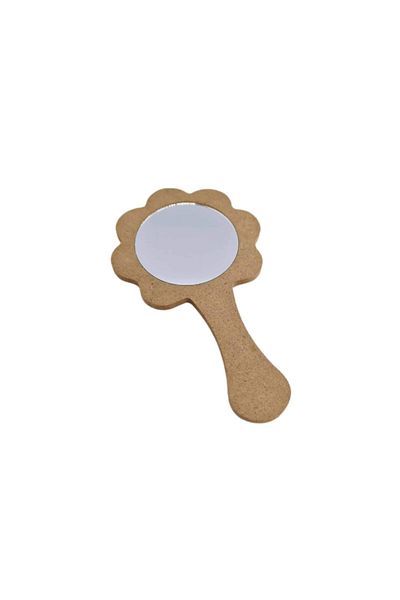 OEM Oglindă MDF în formă de floare, 19cmx9cm