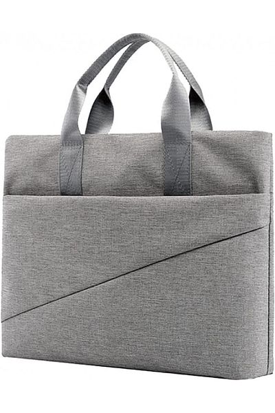 Abhpjuy Geantă laptop 15,6 inch, gri, material Oxford, 41 x 30 x 6 cm