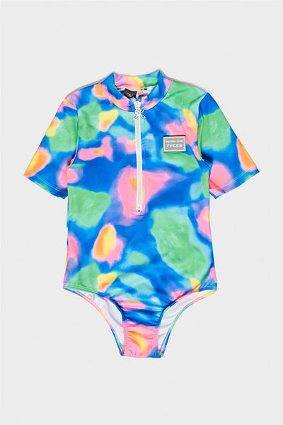 Tyess Girl Patterned Swimsuit
