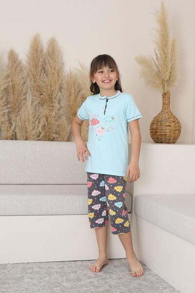 Minigimin Cicileri Set Capri pentru fetiță cu model nori pentru copilul meu (...