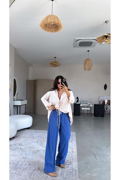 Buket Teke Indigo Massi Trousers