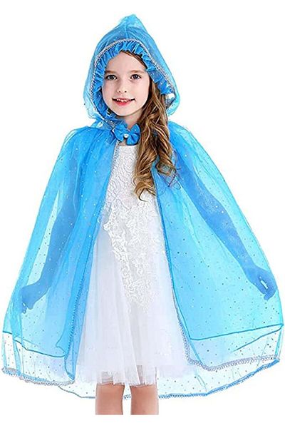 Tyidalin princess cape, polyester/tulle, blue, 134-140