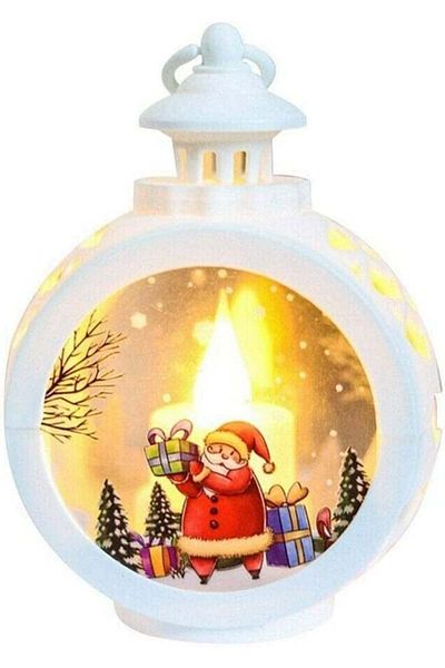 Haimanba Christmas decoration, lantern model, LED, white, 12 x 8.5 cm