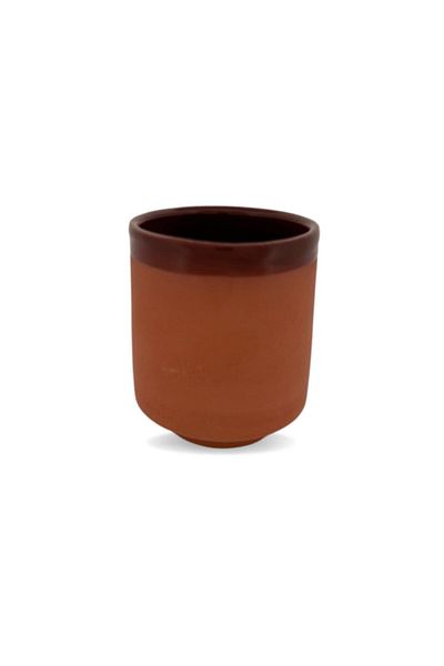 uğurlu dükkan Pottery Espresso Glass - Brown