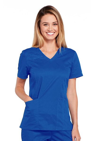 Cherokee Core Stretch Halat Medical Cambrat pentru Femei Royal | Cherokee WorkWear Core Stretch Marime Uniforma: XL