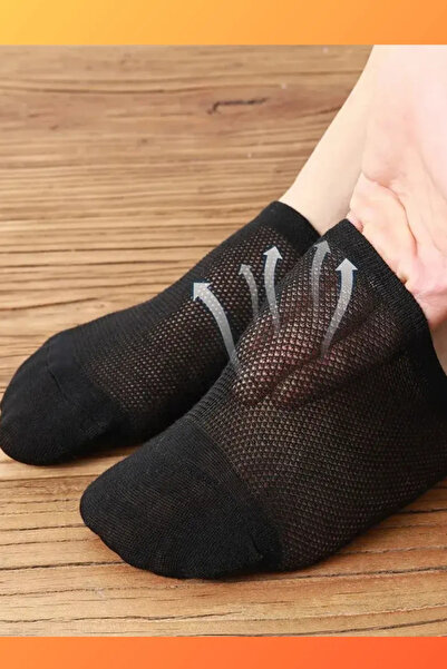 İbrahim Berk 10 Çift Bilek Boy Kadın Erkek Unisex Çorap Terletmeyen Yazlık Ince Patik Çorap