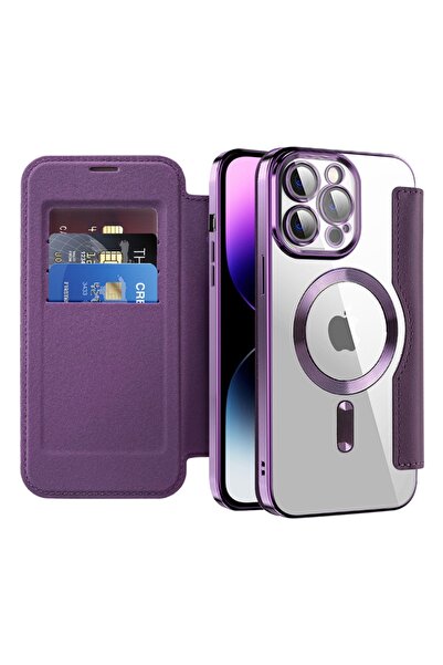 SKYDDAR INNOVATION Husă pentru iPhone 14 Pro Max, SmartMag Book, Magsafe, RFi...