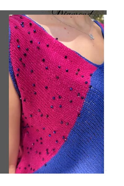 NEVEL Diamond Stone-Beaded Knitting Yarn